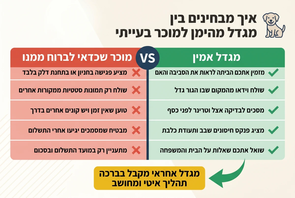 איך מבחינים בין מגדל מהימן למוכר בעייתי