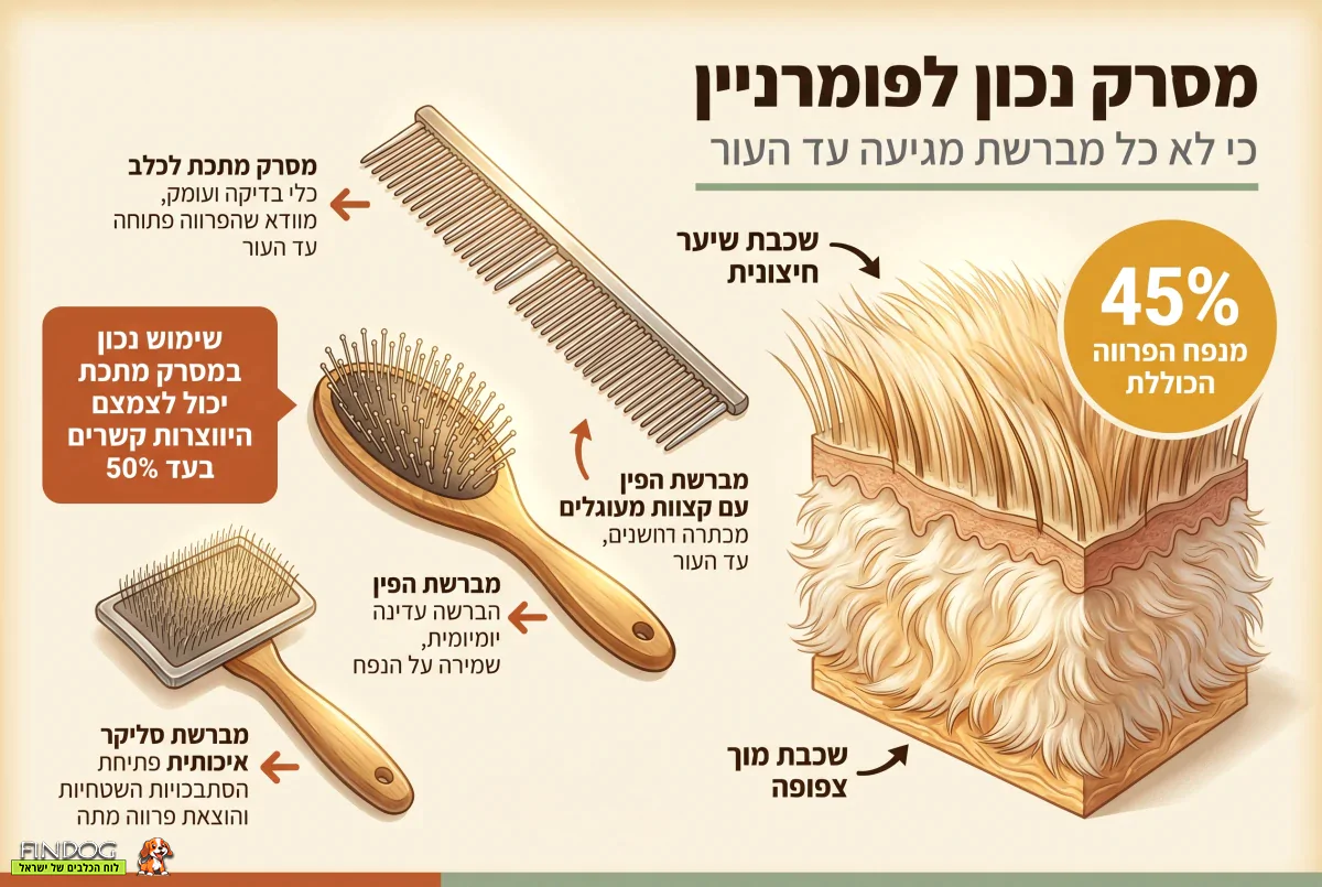 למה מברשת זולה הורסת את פרוות הפומרניין