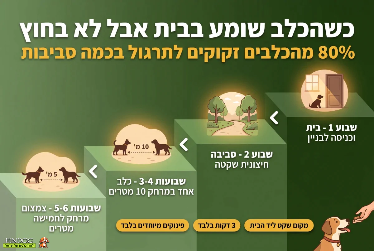 כשהכלב שומע בבית אבל לא בחוץ