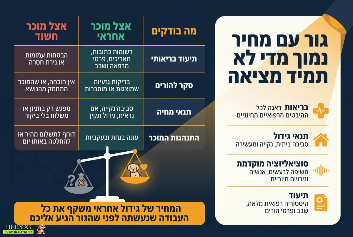 גור עם מחיר נמוך - לא תמיד מציאה!